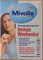 Mängden socker i Nahrungsergänzungsmittel Immun Wochenkur