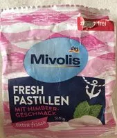 Mängden socker i Fresh pastillen mit Himbeergeschmack