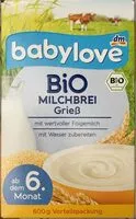 Mängden socker i Bio Milchbrei Grieß