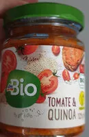 Mängden socker i Bio Brotaufstrich mit Tomaten und Quinoa
