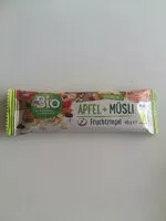 Mängden socker i Fruchtriegel Apfel + Müsli