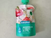Mängden socker i Babylove Quetschie Wassermelone & Banane in Apfel