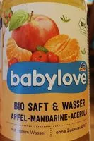 Mängden socker i Babylove bio saft & wasser apfel - mandarine - acerola