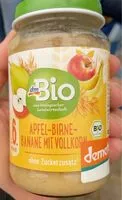 Mängden socker i Apfel Birne Banane mit Vollkorn