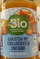 Mängden socker i Karotten mit Süßkartoffeln und Rind