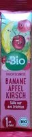 Mängden socker i Fruchtschnitte Banane Apfel Kirsch