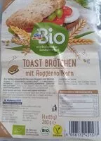 Mängden socker i Toast Brötchen mit Roggenvollkorn