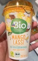 Mängden socker i Mango lassi auf kokosdrinkbasis