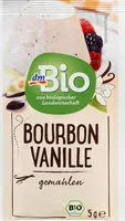 Mängden socker i Bourbon Vanille gemahlen