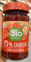 Mängden socker i 75% ERDBEERE Fruchaufstrich