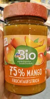 Mängden socker i Mango Fruchtaufstrich 75%