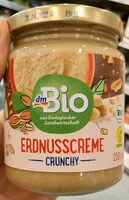 Mängden socker i Erdnusscreme crunchy