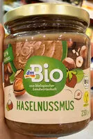 Mängden socker i dm Bio Haselnussmus