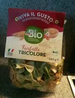 Mängden socker i Bio farfalle tricolore