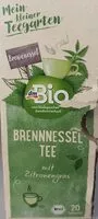 Mängden socker i Brennesseltee mit Zitronengras