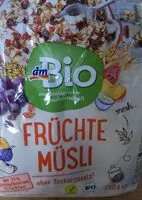 Mängden socker i Früchte Müsli