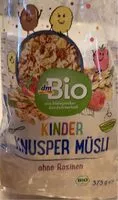 Mängden socker i Kinder knusper musli