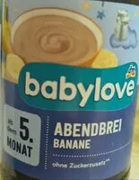 Mängden socker i Abendbrei Banane