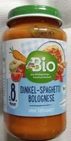 Mängden socker i Dinkel-Spaghetti Bolognese