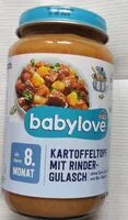 Mängden socker i Kartoffeltopf mit Rindergulasch