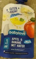 Mängden socker i Apfel Banane mit Hafer