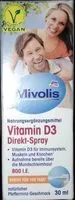Mängden socker i Nahrungsergänzungsmittel Vitamin D3 Direkt-Spray