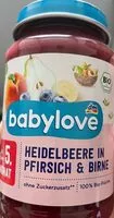 Mängden socker i Heidelbeere in Pfirsich & Birne