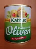 Mängden socker i Oliven mit Paprikapaste