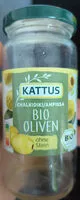 Mängden socker i Kattus Chalkidiki/Amfissa Bio Oliven ohne Stein