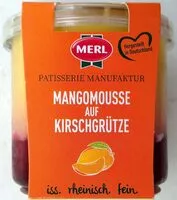 Mängden socker i Mangomousse auf Kirschgrütze