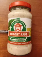 Mängden socker i Raifort Râpé