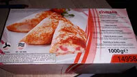 Mängden socker i Crêpes prosciutto e formaggio