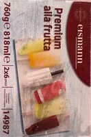 Mängden socker i Premium alla frutta