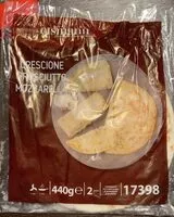 Mängden socker i Crescione prosciutto e mozzarella