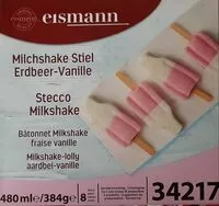Mängden socker i Milchshake Stiel Erdbeer-Vanille