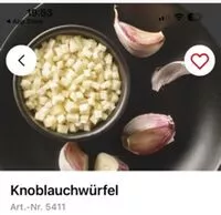 Mängden socker i 5411 Knoblauchwürfel
