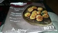 Mängden socker i Mini rostis au lard