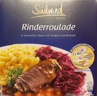 Mängden socker i Rinderroulade in herzhafter Sauce mit Nudeln und Rotkohl