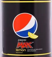 Mängden socker i Pepsi Max Lemon