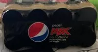 Mängden socker i Pepsi max no caffeine