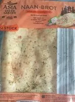 Mängden socker i Naan-Brot - Knoblauch & Koriander