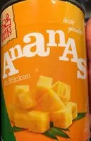 Mängden socker i Ananas in Stücken