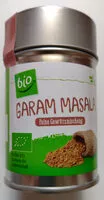 Mängden socker i ALDI GUT BIO Garam Masala Gewürzmischung indische Art