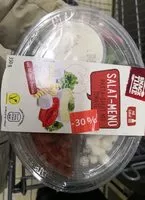 Mängden socker i Salat Menü - pasta Salat mit Tomate