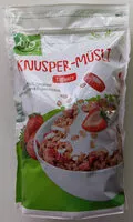 Mängden socker i Bio-Knusper-Müsli Erdbeere