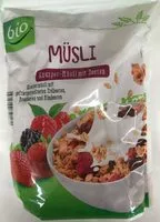 Mängden socker i Knusper-Müsli mit Beeren