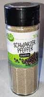 Mängden socker i Schwarzer Bio-Pfeffer, gemahlen