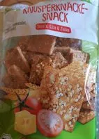 Mängden socker i Bio-Knusperknäcke-Snack - Tomate, Käse & Sesam