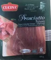 Mängden socker i Prosciutto italiano