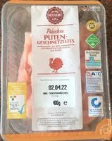 Mängden socker i MEINE METZGEREI Puten-Geschnetzeltes Frisch; aus dem Brustfilet; zum Braten Aus der Frischetruhe 4.49€400-g-Packung kg = 11.23€